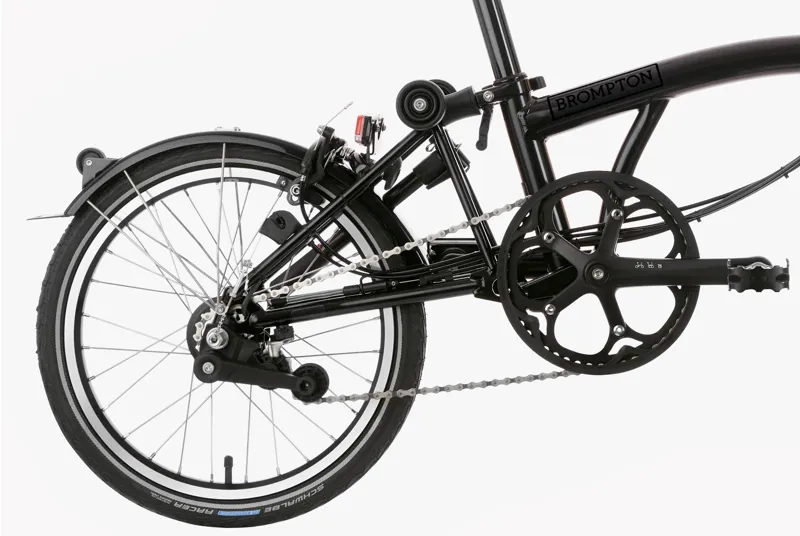Brompton Electric C-Line Explore High Bar Electric Folding Bike 2022 Black-4